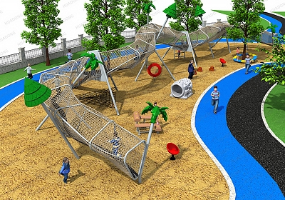 網(wǎng)繩攀爬 HD-SSW002