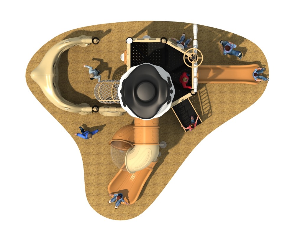 海盜船 HD-HDD019-兒童滑梯、