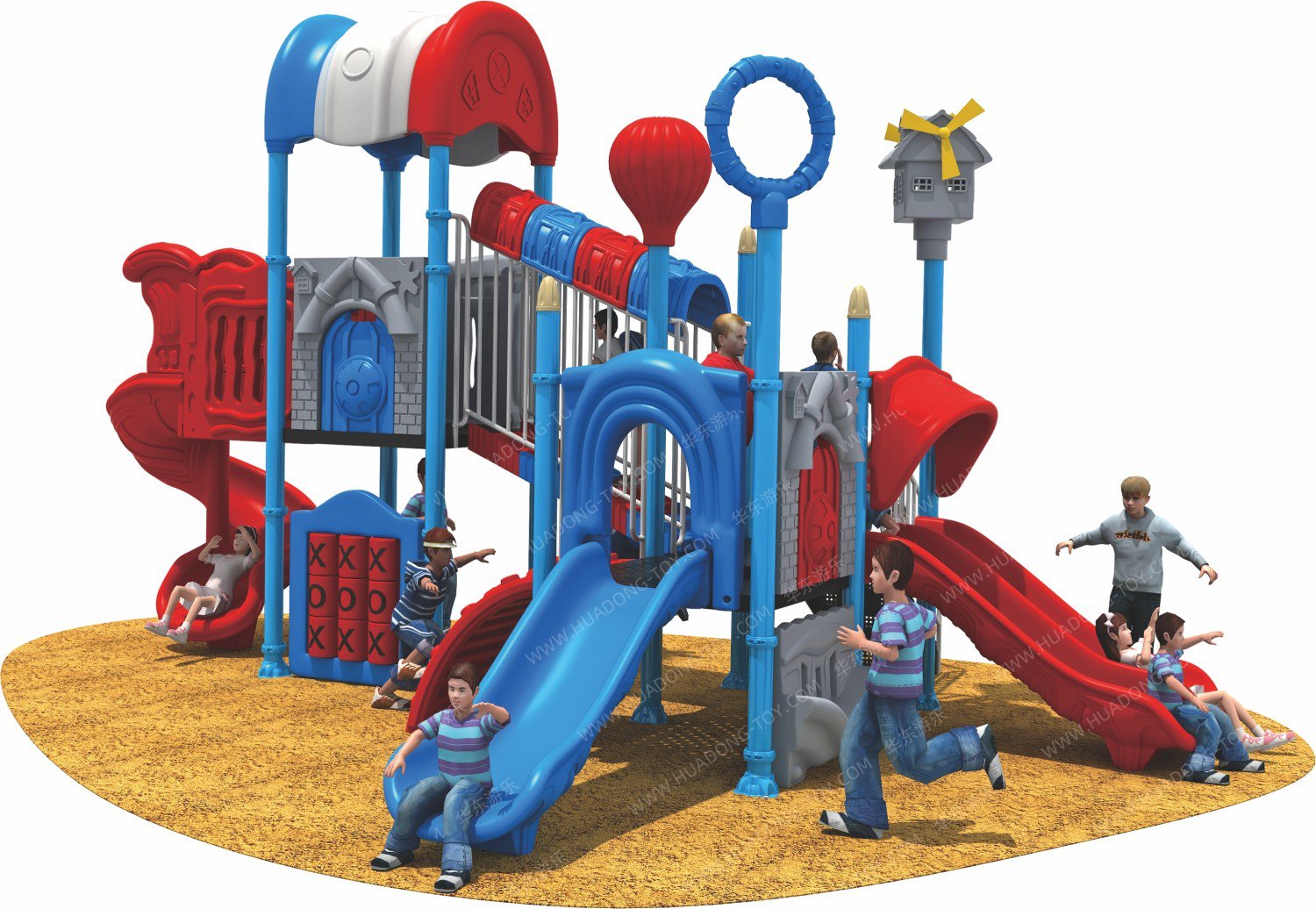 天空小屋戶外滑梯	HD-HBS